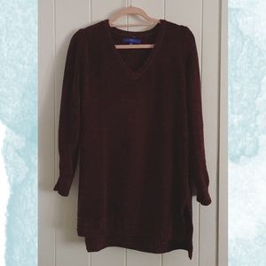Eggplant Tunic Sweater